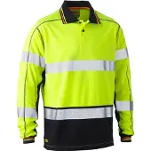 Bisley Ek6219t Poloshirt Hi Vis Long Sleeve | Maat: M