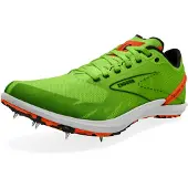 Brooks Draft XC, groene leguaan/rood-oranje/witte leguaan/rood-oranje/wit, maat 6,5