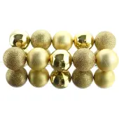 Ksd 4 stuks 10 kerstballen licht goud 60 mm