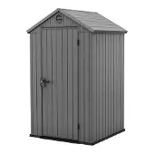 Keter Darwin 44 Tuinhuis - 118x116,7x205cm - enkele deur - Grijs