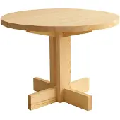 Vaarnii 001 Dining Table eettafel Mat geolied en gewaxt grenen, Ø100x74 cm