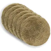 vidaXL Kussensloop 6 st HEERLEN Lichtgroen Diam. 40 cm PV Fleece