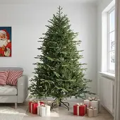 vidaXL Kunstmatige Hinged Kerstboom 210 cm PVC en Metalen Groen