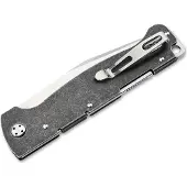 Böker Plus Atlas Backlock Big 01BP0062 Satin 12C27, Stonewashed Stainless Steel, zakmes