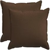 vidaXL Kussensloop 2 st HOUTEN Bruin 80 x 80 cm Faux Linnen