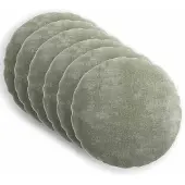 vidaXL Kussensloop 6 st HEERLEN Groen Diam. 50 cm Chenille Stof