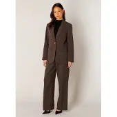 Base Level regular blazer donkerbruin female | Maat: 38