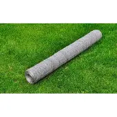 vidaXL Kippengaas 25x0,75 m gegalvaniseerd staal zilverkleurig