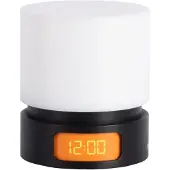 Karlsson Pillar Light LED Wekker | Ø82mm | Zwart