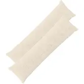 vidaXL Kussensloop 2 st HEERLEN Wit 40 x 145 cm Nep Konijnenbont