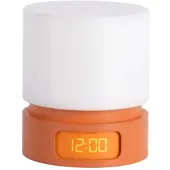 Karlsson Pillar Light LED Wekker | Ø82mm | Desert oranje