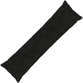 vidaXL Kussensloop HEERLEN Zwart 40 x 145 cm Nep Konijnenbont