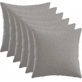vidaXL Kussensloop 6 st HEERLEN Wolkgrijs 35 x 35 cm Stof