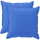 vidaXL Kussensloop 2 st HOUTEN Koninklijk Blauw 60 x 60 cm Polyester