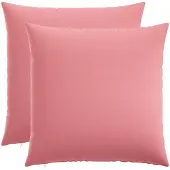 vidaXL Kussensloop 2 st HEERLEN Roze 55 x 55 cm Stof