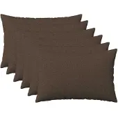 vidaXL Kussensloop 6 st HEERLEN Taupe 50 x 70 cm Stof