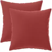 vidaXL Kussensloop 2 st HEERLEN Wijnrood 40 x 40 cm Polyester