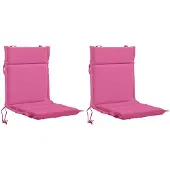 vidaXL Kussen voor lage rugstoel GEMERT 2 st 100% Polyester Roze