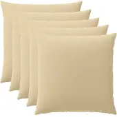 vidaXL Kussensloop 6 st HEERLEN Beige 60 x 60 cm Polyester