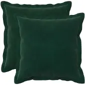 vidaXL Kussensloop 2 pcs HOUTEN Donkergroen 40 x 40 cm Fluweel