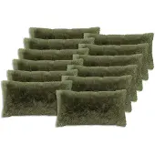 vidaXL Kussensloop 12 st HEERLEN Groen 40 x 80 cm PV Fleece
