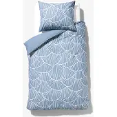 HEMA Dekbedovertrek Zacht Katoen 140x200/220 Zwammen Blauw (blauw)