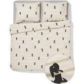 HEMA Takkie En Siepie Dekbedovertrek 200x200/220cm Zacht Katoen (beige)