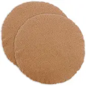vidaXL Kussensloop 2 st HEERLEN Beige Diam. 40 cm Bouclé