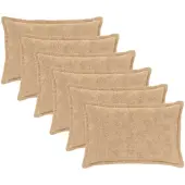 vidaXL Kussensloop 6 st HOUTEN Crèmekleurig 40 x 60 cm