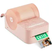 HP Sprocket Panorama: Draagbare, directe kleurenprinter voor labels en foto's, ZINK-technologie (zonder inkt), 313,58 x 313,58 DPI, 3,3 mm/s, Kolor, met en zonder kabel, roze