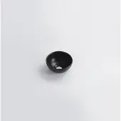 Qeramiq Dely Waskom - 20x20x9cm - rond - keramiek - mat zwart