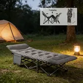 Merkloos Opvouwbaar campingbed met een hoog draagvermogen