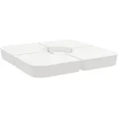 vidaXL 4-delige Set parasolvoeten voor kruisvoet parasol 100 kg PP