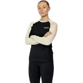 Liiteguard Merino Hybrid Long Sleeve, dames, zwart/beige