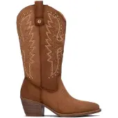Xti Dames Laarzen 146102 taupe (39), 5 tot 8 cm, Ritssluiting, Casual 14610201-TAUPE