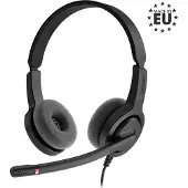 Axtel VOICE UC28 stereo USB-A, kabel, geschikt voor kantoor/callcenter, frequentiebereik 20 - 20000 Hz, gewicht 130 g, hoofdtelefoon met microfoon, zwart