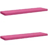 vidaXL 2-delige Bankkussens VUGHT 2 st 100% Polyester Roze