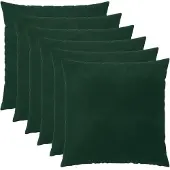 vidaXL Kussensloop 6 st HEERLEN Donkergroen 65 x 65 cm fluweel