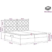 vidaXL Opbergbed met hoofdeinde met opslag Roze 180 x 200 cm Fluweel