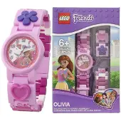 LEGO Friends kinderhorloge Olivia, modelnummer 8021247, met een kleurrijke, verstelbare band