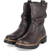 Rieker dames winterlaars, bruin, synthetisch materiaal, maat: 43