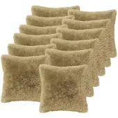 vidaXL Kussensloop 12 st HEERLEN Lichtgroen 50 x 50 cm PV Fleece