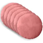 vidaXL Kussensloop 6 st HEERLEN Roze Diam. 30 cm fluweel