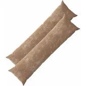 vidaXL Kussensloop 2 st HEERLEN Bruin 40 x 145 cm Chenille Stof