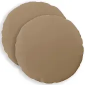 vidaXL Kussensloop 2 st HEERLEN Taupe Ø 60 cm Polyester