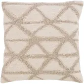 Light & Living sierkussen Muncie zand/crème (45x45 cm)