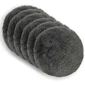 vidaXL Kussensloop 6 st HEERLEN Lichtgrijs Ø 50 cm PV Fleece
