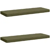 vidaXL 2-delige Bankkussens VUGHT 2 st 100% Polyester Olijfgroen