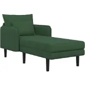 Yiwydaa Oversized chaise longue Donkergroen Katoenen stof