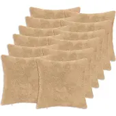 vidaXL Kussensloop 12 st HEERLEN Crèmekleurig 50 x 50 cm